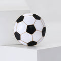 Black And White Soccer Ball Brooch Decorative Lapel Pin view 2