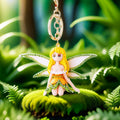 Crystal Flower Fairy Doll Keychains in Two Designs and Nine Options view 7