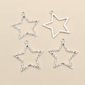 Open Star And Crescent Charms Jewelry Making Components view 4