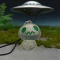 Glow-in-the-Dark Green-Eyed Alien Phone Strap Charms in Seven Poses view 6