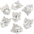 Star Frame Square Crystal Metal Charms, 20 Colorways view 7