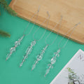 Clear Crystal Bead Christmas Tree Hanging Ornament Strand view 3