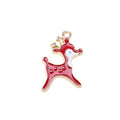 Enamel Fawn Charms in Six Colors with Gold Tone Outlines view 6