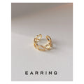 Gold Open Adjustable Linked Multi Heart CZ Band Ring view 2