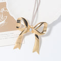 Christmas Metal Bow Starburst Snowflake Hangers Ribbon 3 Styles view 3