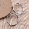 Round Open Back Resin Frames in Four Metal Finishes view 2