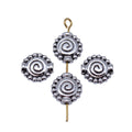 Spiral Round Metal Bead Components for Jewelry Making view 4