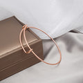 Expandable Wire Bangle Bracelets Gold Silver Rose Gold view 8