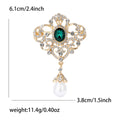 Royal Crystal Drop Brooch Decorative Lapel Pin For Jackets And Scarves view 7