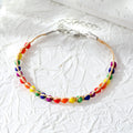 Beige Woven Cord Skull Eye and Bead Bracelets in Five Styles view 3