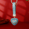 Sky-Blue Lattice-Heart