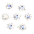 Colorful Cabochon Sunflower Jewelry Components For DIY Earrings And Bracelets Charms view 4