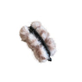 Faux Fur Pom Ball Twist Hair Clip White Pink Coffee view 5