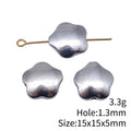 Smooth Flower Shaped Small Hole Bead for Jewelry Making view 3