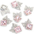 Star Frame Square Crystal Metal Charms, 20 Colorways view 9