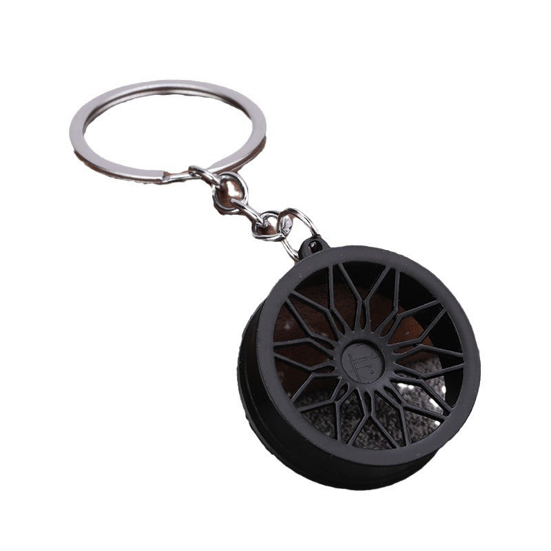 Metal Wheel Rim Keychain Car Accessory Gift for Men