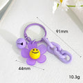 Acrylic Flower Bell Keychain With Metal Chain And Ring view 4