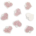 Colorful Rhinestone Heart Pendant Charms in 10 Styles view 9