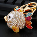 Multicolor Round Fish Keychains with Plain and Red Fortune Loop Options view 1