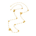 Gold Stainless Steel Heart Bear Cross Long Layered Charm Necklace view 5