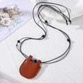 Leather Mini Pouch Cord Necklaces Vase Bag 6 Styles view 7