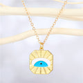 Gold Tone Evil Eye and Hamsa Pendant Necklaces in Five Designs view 2