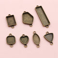 Double Loop Cabochon Connector Trays in Assorted Shapes view 4