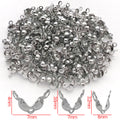Double Loop Fold Over Cord End Clasps Jewelry Findings view 8