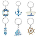 Acrylic Nautical Keychain Six Styles Ship Wheel Anchor view 5
