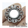 Ornate Round Cabochon Settings in Two Antique Finishes view 5