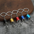 Metal Manual Gear Shift Lever Keychain, Seven Color Styles view 1