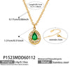 Green Teardrop Pendant