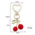 Heart Charm Keychains Featuring Pink Cherry Across 35 Pictured Variations view 2