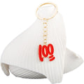 Red Perfect Score Number Charm Chain Keychain with Metal Hardware view 5