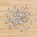 Spiral Swirl Metal Jewelry Charms in Six Finish Options view 6