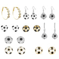 Nine Soccer Ball Hoop Hook Heart and Stud Earring Designs view 5
