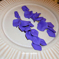 Colorful Fabric Petal Cascade Drop Earrings Fashion Jewelry view 2