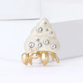 Crystal Hermit Crab Brooch In 2 Color Variants For Jackets and Scarves view 3