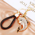 Jeweled Dolphin Keychains in Multiple Shapes and Attachment Styles view 11