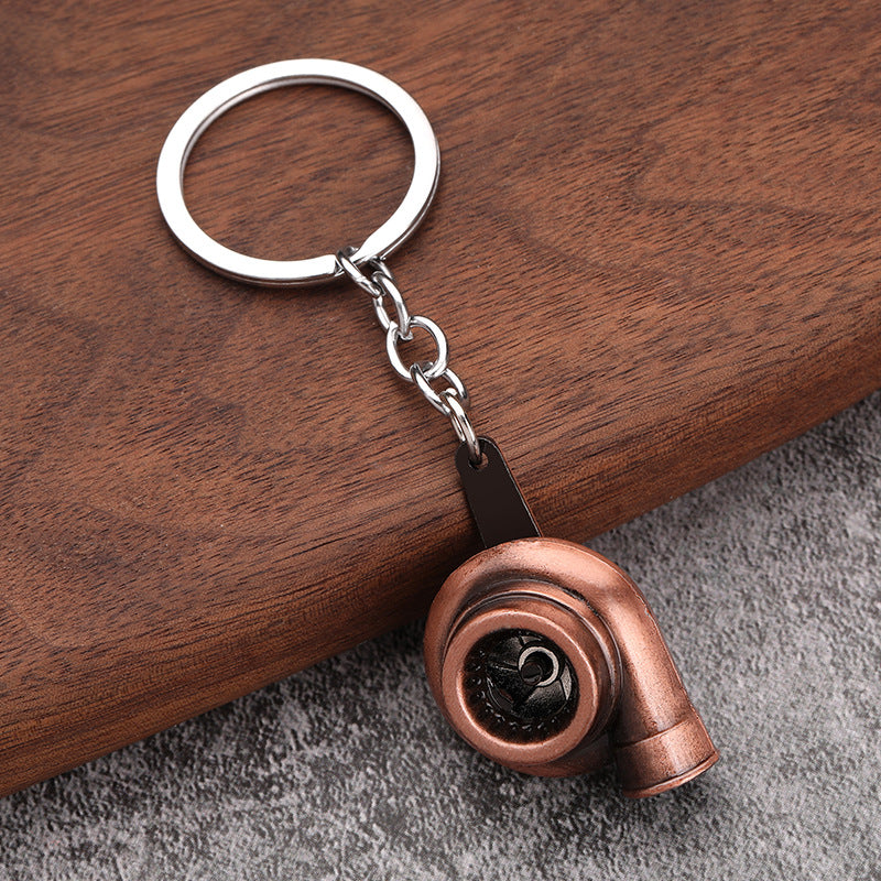 Turbo Gear Shift Wheel Brake Disc Shock Caliper Metal Keychain