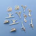 Alloy Metallic Cheerleading Theme Metal Charms with 7 Listed Options view 3