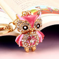 Mixed Jeweled Owl Keychains in Seventy Nine Colors Constructions and Pom Styles view 10