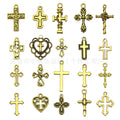 Gold-Tone Cross Metal Charms with 6 Listed Options view 7