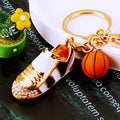 Basketball Shoe Keychains with Braided Loops and Two Loop Only Options view 8