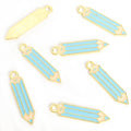 Colorful Enamel Pencil Jewelry Components For DIY Earrings And Bracelets Charms view 7