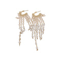 Crystal Fringe Drop Earrings In Gold And Silver Fashion Jewelry view 5