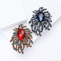 Oval Crystal Firework Brooch in Multicolor or Deep Blue view 2