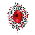Flower Crystal Six Designs Metal Brooch Pin for Jackets and Lapels view 6