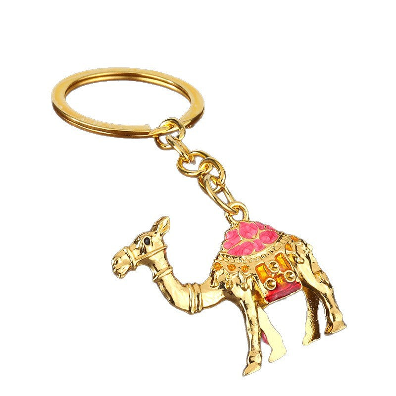 Metal Camel Keychain Desert Souvenir Zinc Alloy Gift Charm