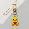 Yellow Duck Figure Gold Tone Clip Charms in Four Designs view 7